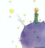 Imagem do livro "O pequeno Prncipe", de Antoine de Saint-Exupery, que retrata um menino que mora sozinho num asteride e que pega "carona" na cauda de cometas para visitar outros planetas.  <br /><br />  Palavras-chave: Prncipe. Literatura. Literatura infantil. 